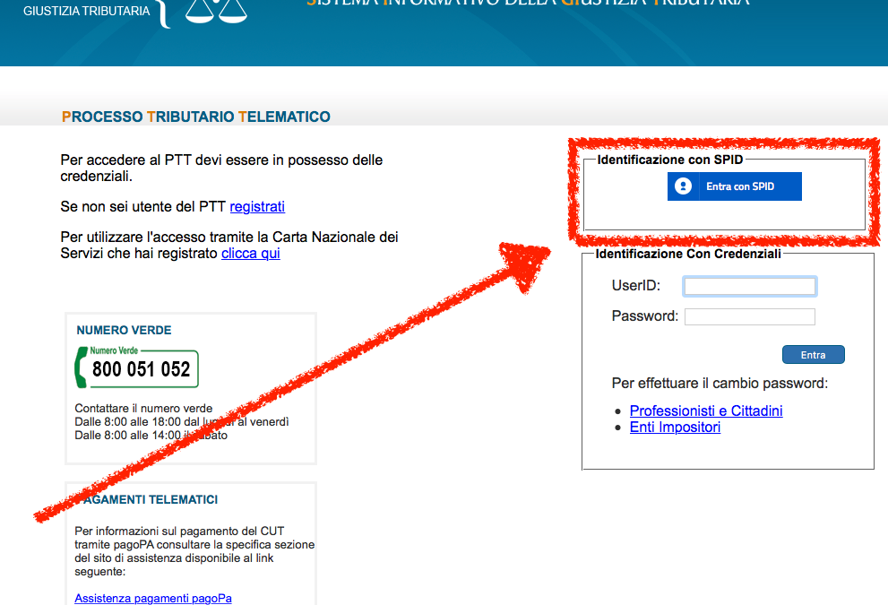 Processo Tributario Telematico – Interessanti novita: SPID e (forse) PEC