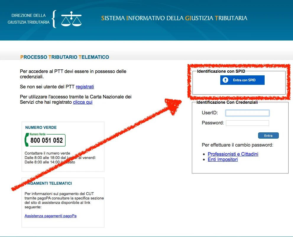 Processo Tributario Telematico - Interessanti novita: SPID e (forse) PEC